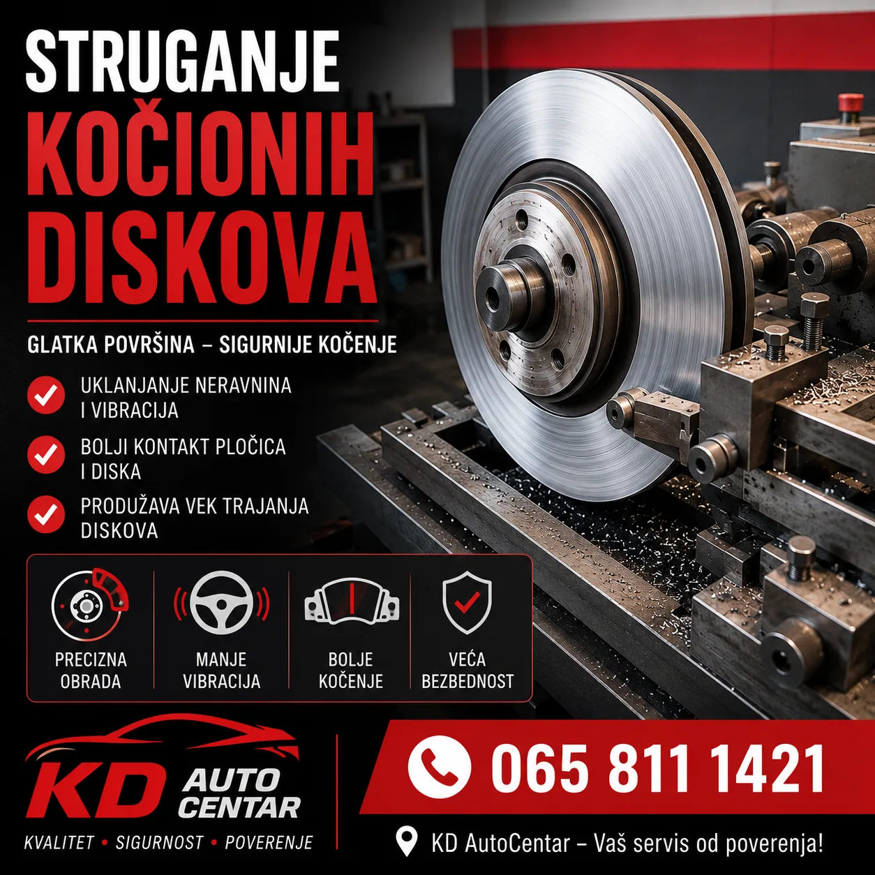 🔧 MAŠINSKA OBRADA KOČIONIH DISKOVA